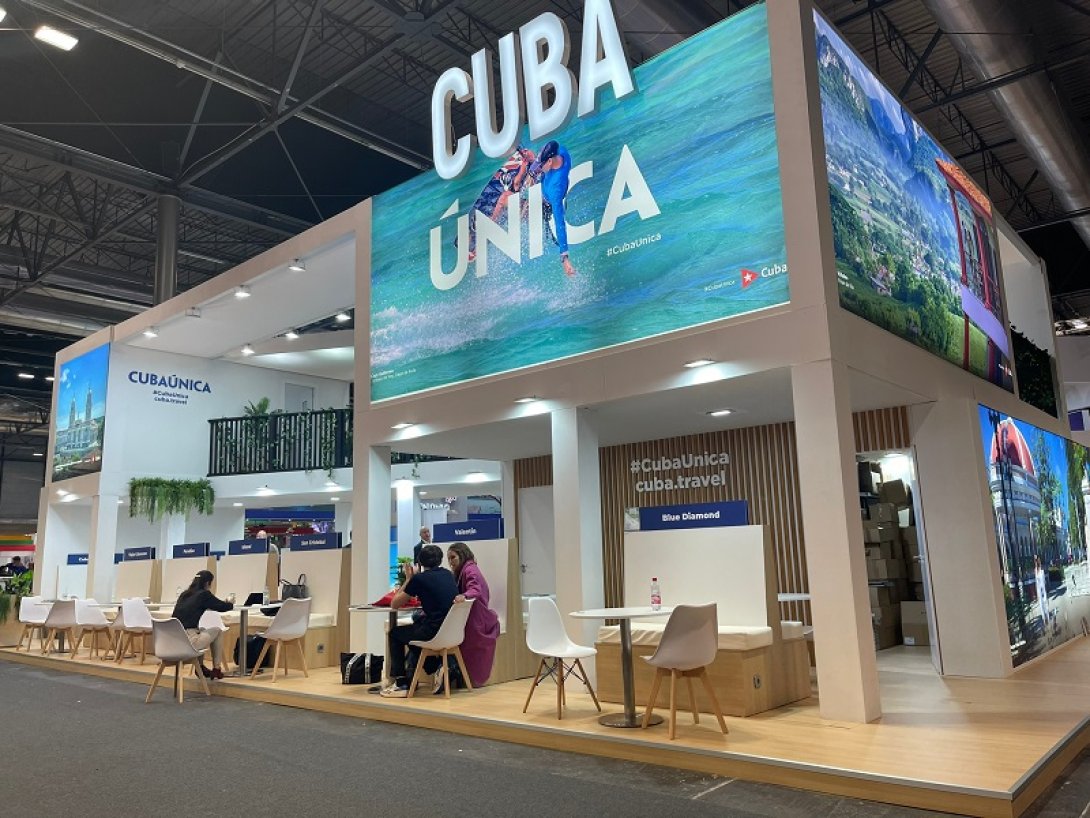 Stand de Cuba en FITUR-Madrid 2023.