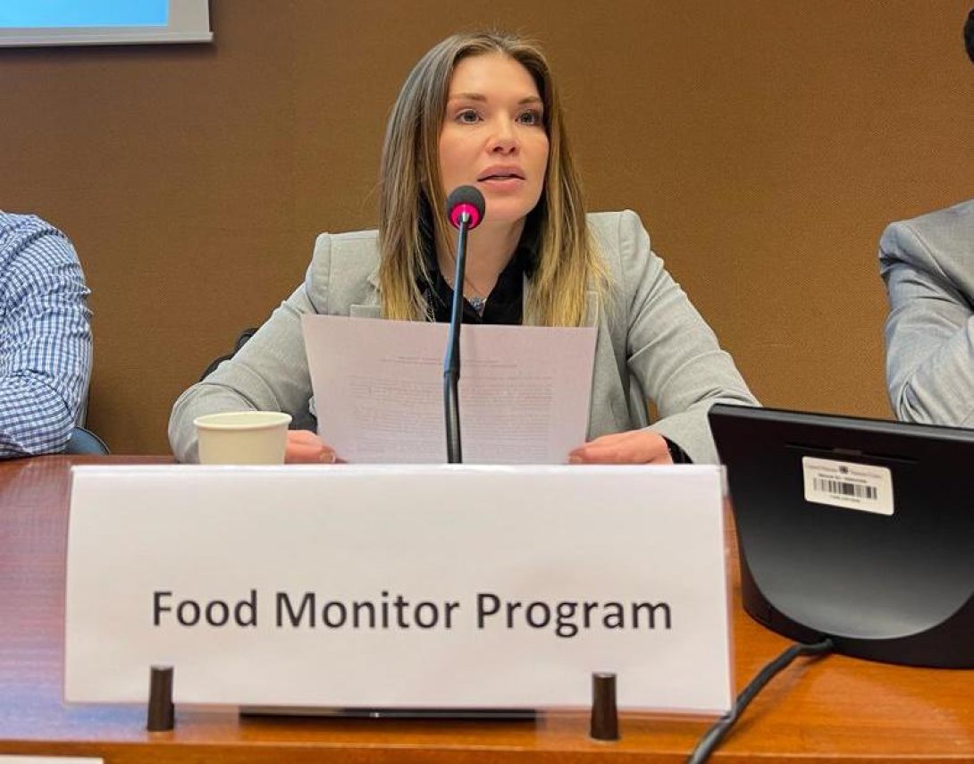 Nastassja Rojas Silva durante las pre-sesiones del EPU.