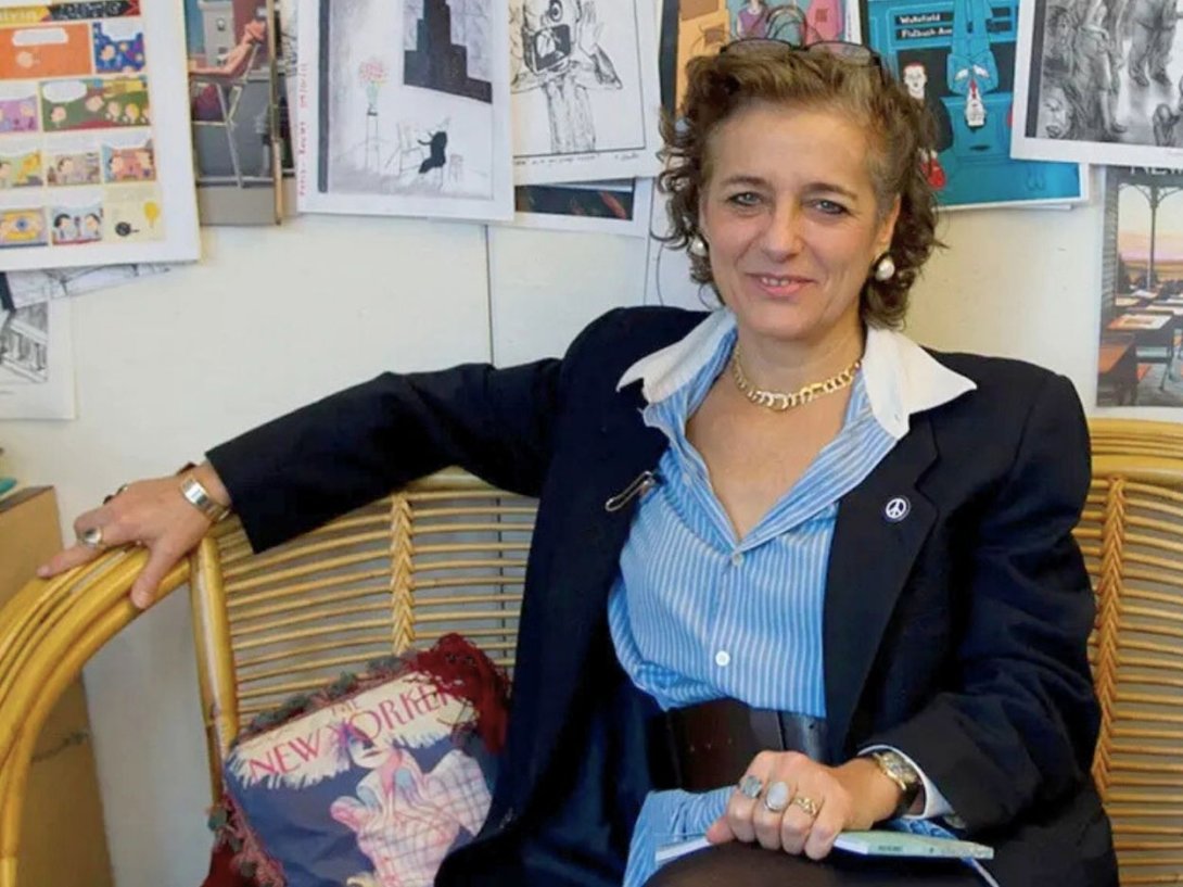 Françoise Mouly, fundadora y editora de la revista estadounidense "RAW" de comix underground.