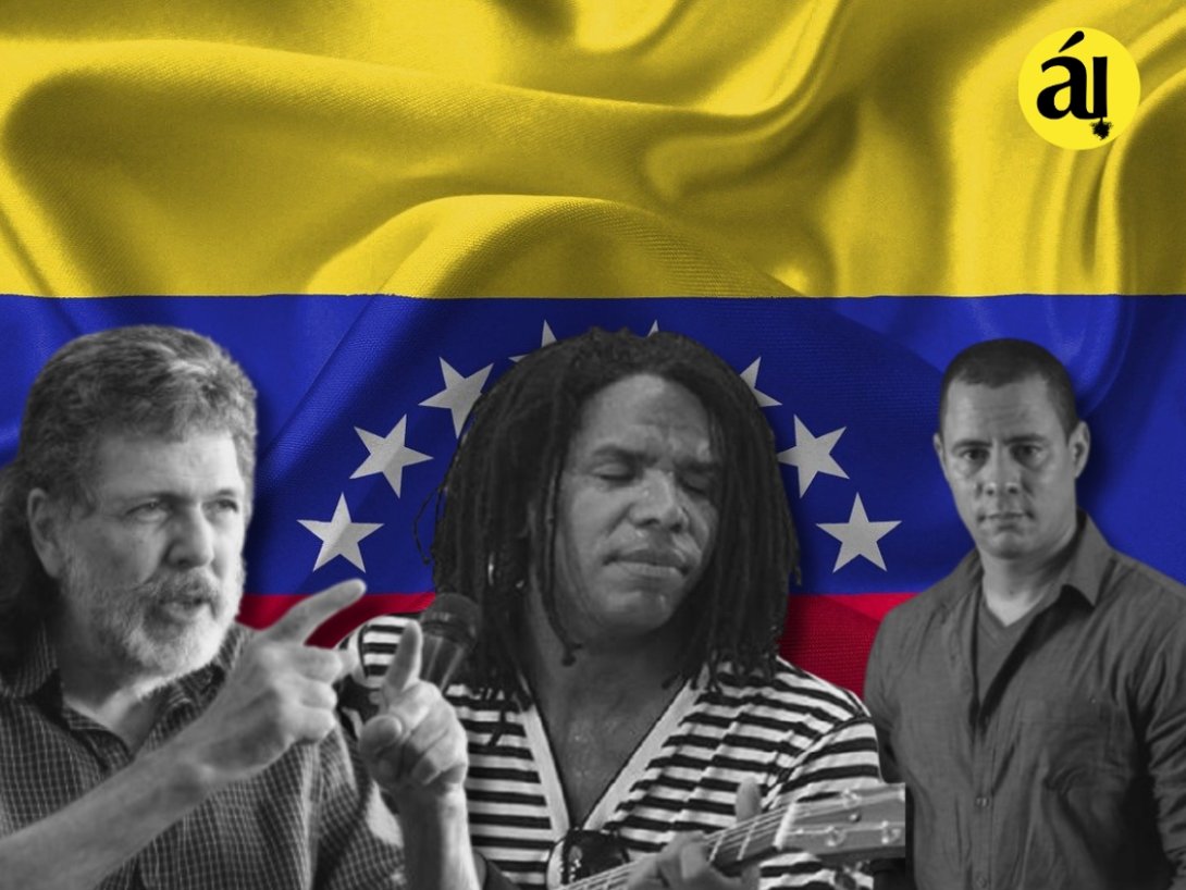 De izquierda a derecha: Abel Prieto, Raúl Torres e ISrael Rojas, funcionarios cubanos.