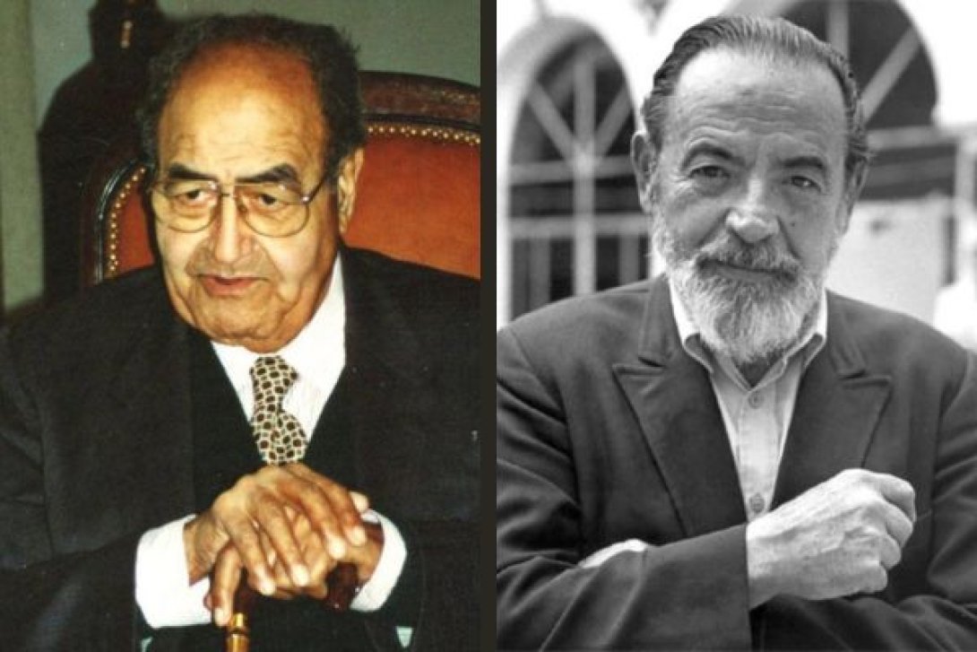 Los escritores cubanos Gastón Baquero (izquierda) y Eliseo Diego (derecha).