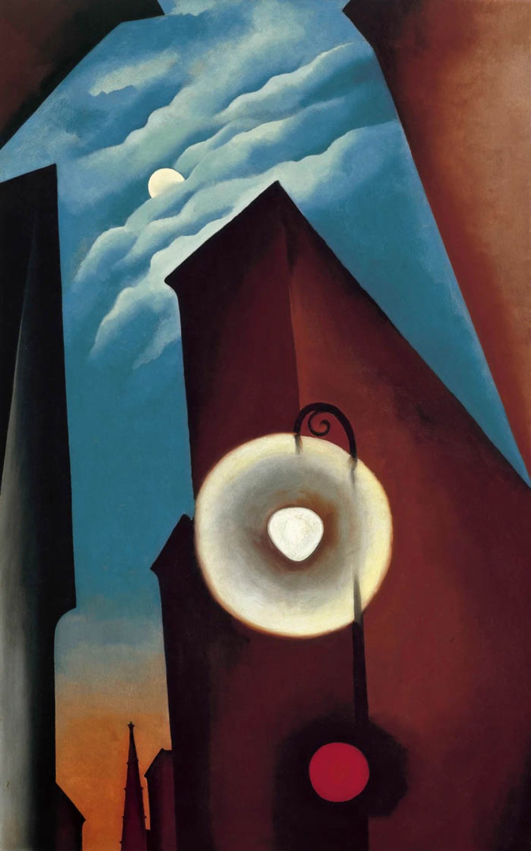 Georgia O'Keeffe: "Calle de Nueva York con Luna" (ca. 1925).