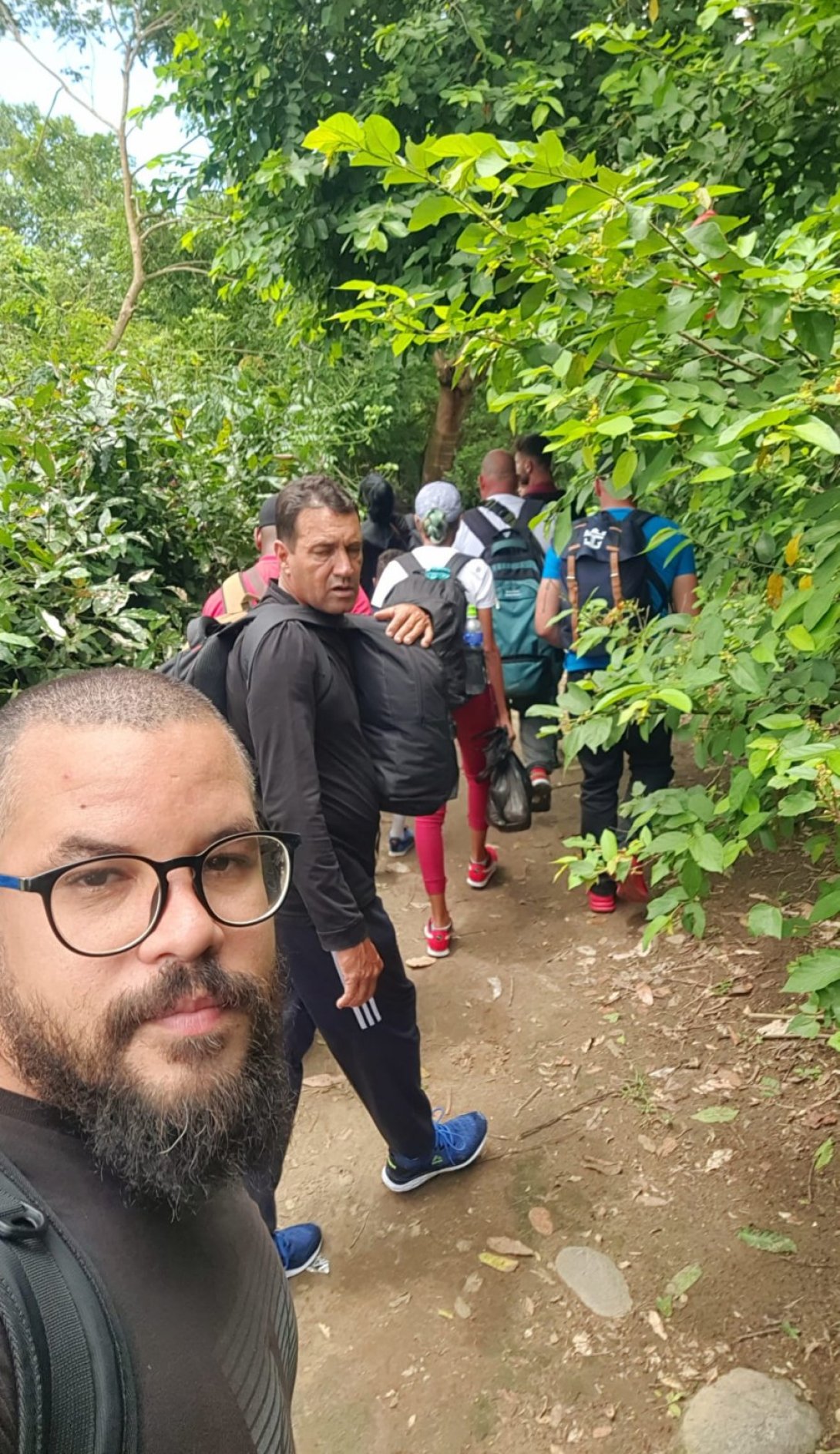 Ariel Maceo durante su periplo migratorio por Guatemala (2023).