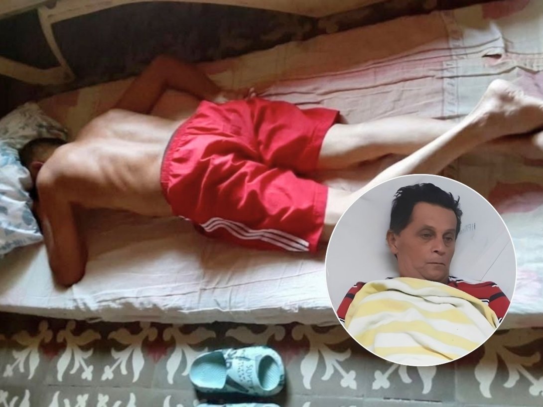El activista cubano Guillermo del Sol en huelga de hambre, en Santa Clara, Villa Clara (2026).