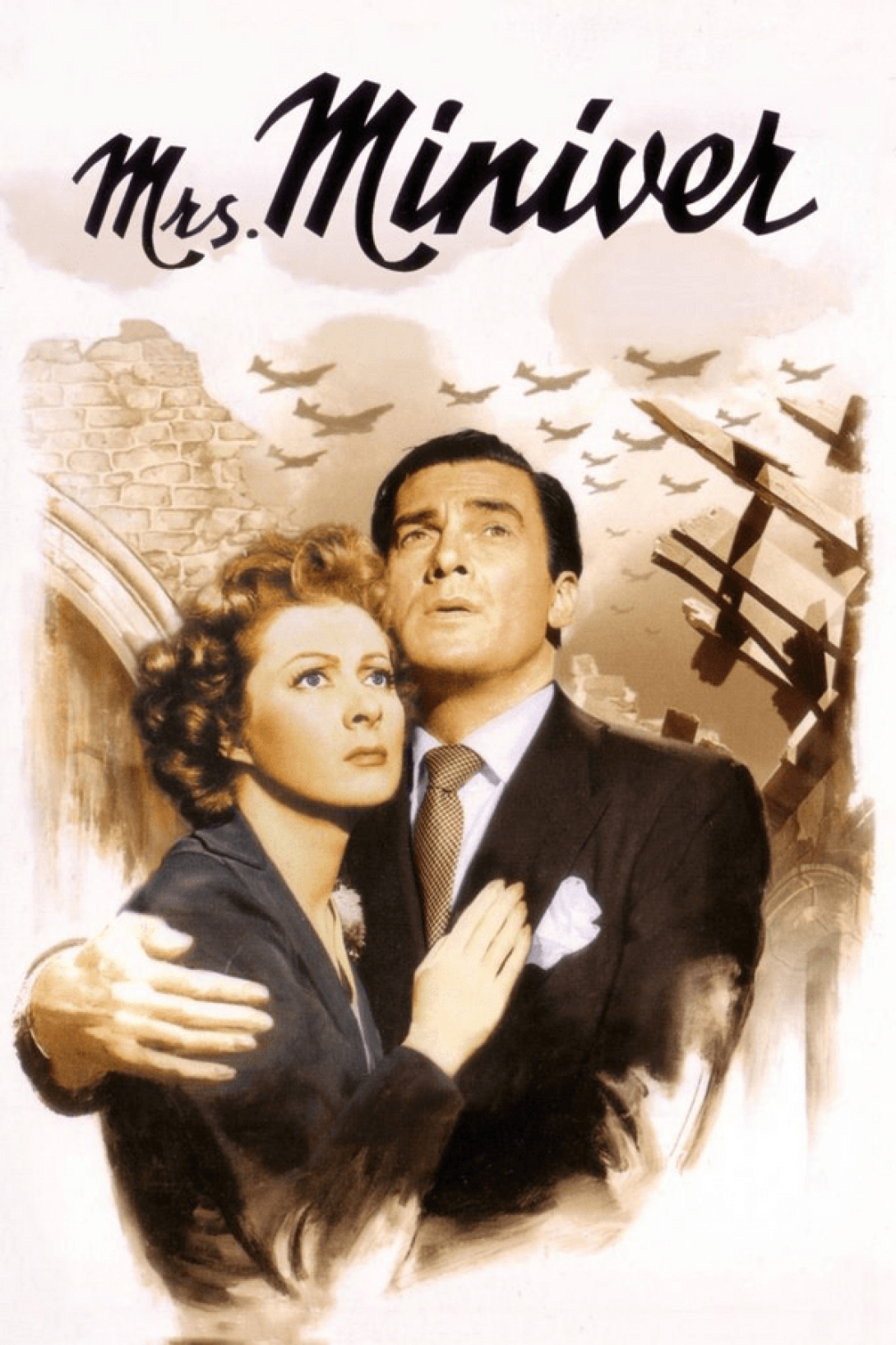 Cartel de la película "Miss Miniver".