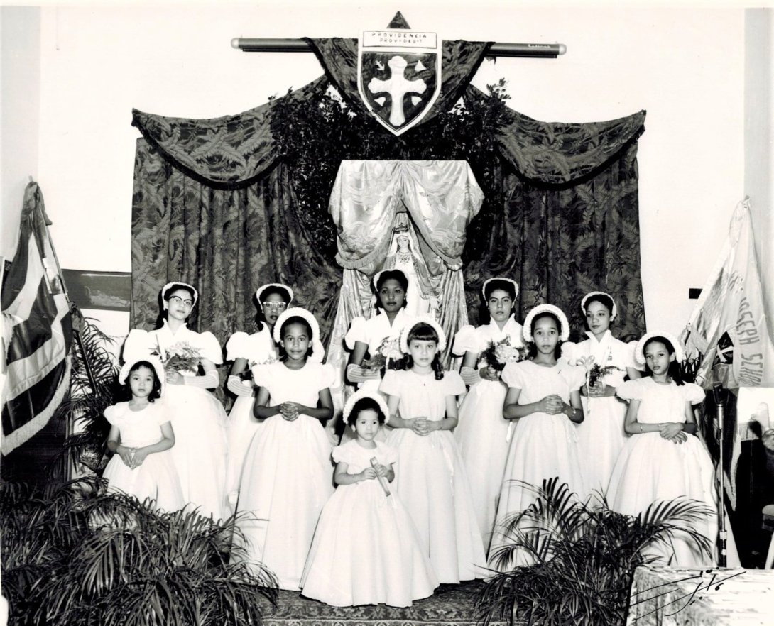 Hermanas Oblatas en el colegio San José, Cárdenas, Matanzas.