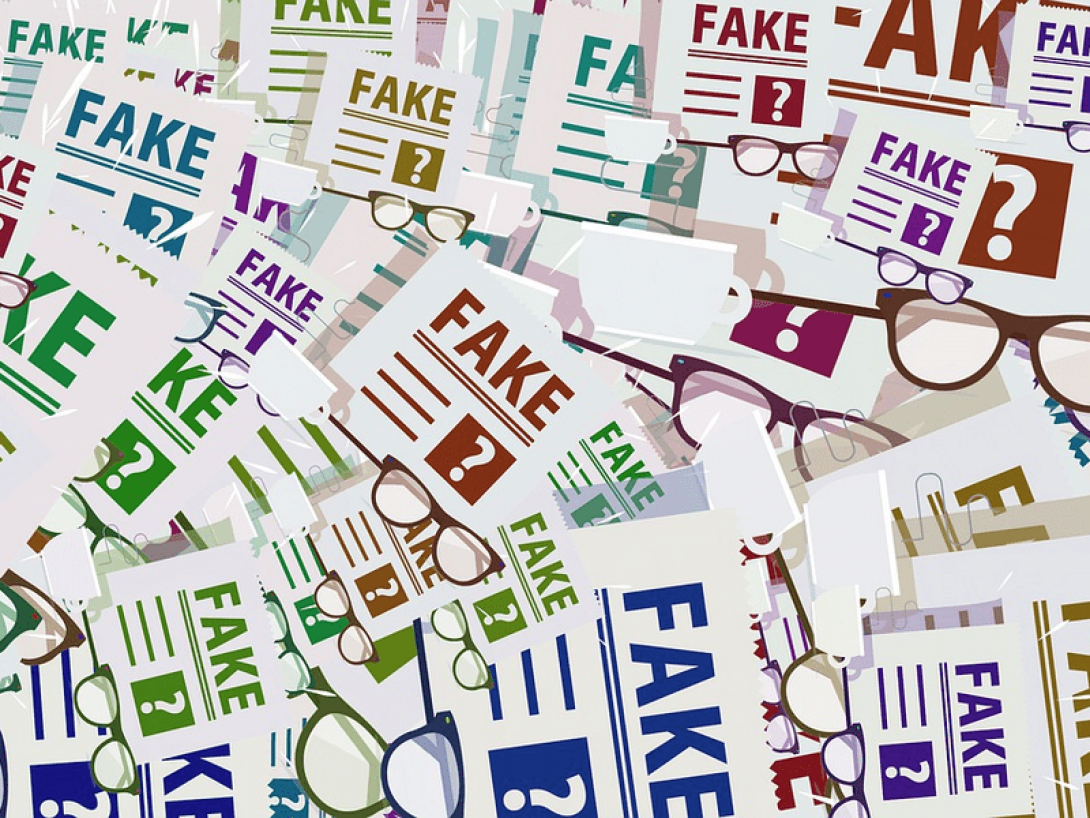 Fake news (collage).