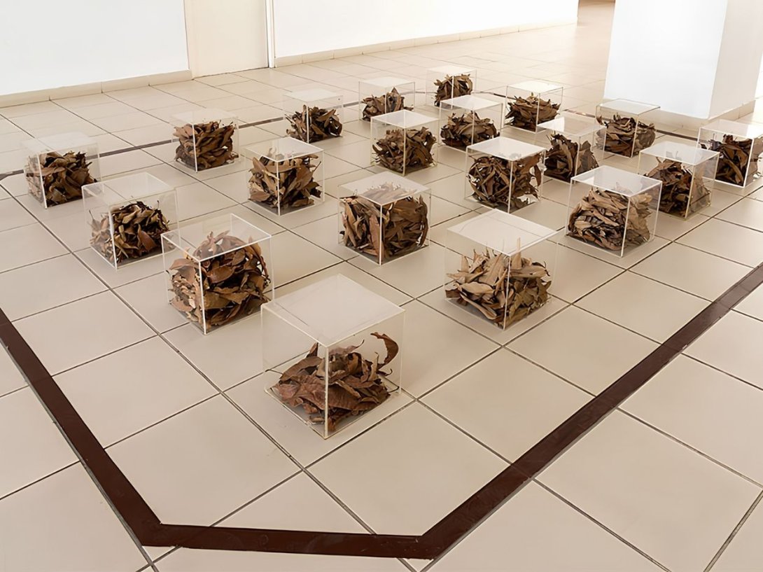 "Hojarasca" (1983. Versión de 1991) de José Manuel Fors. Colección del Museo Nacional de Bellas Artes, Cuba.
