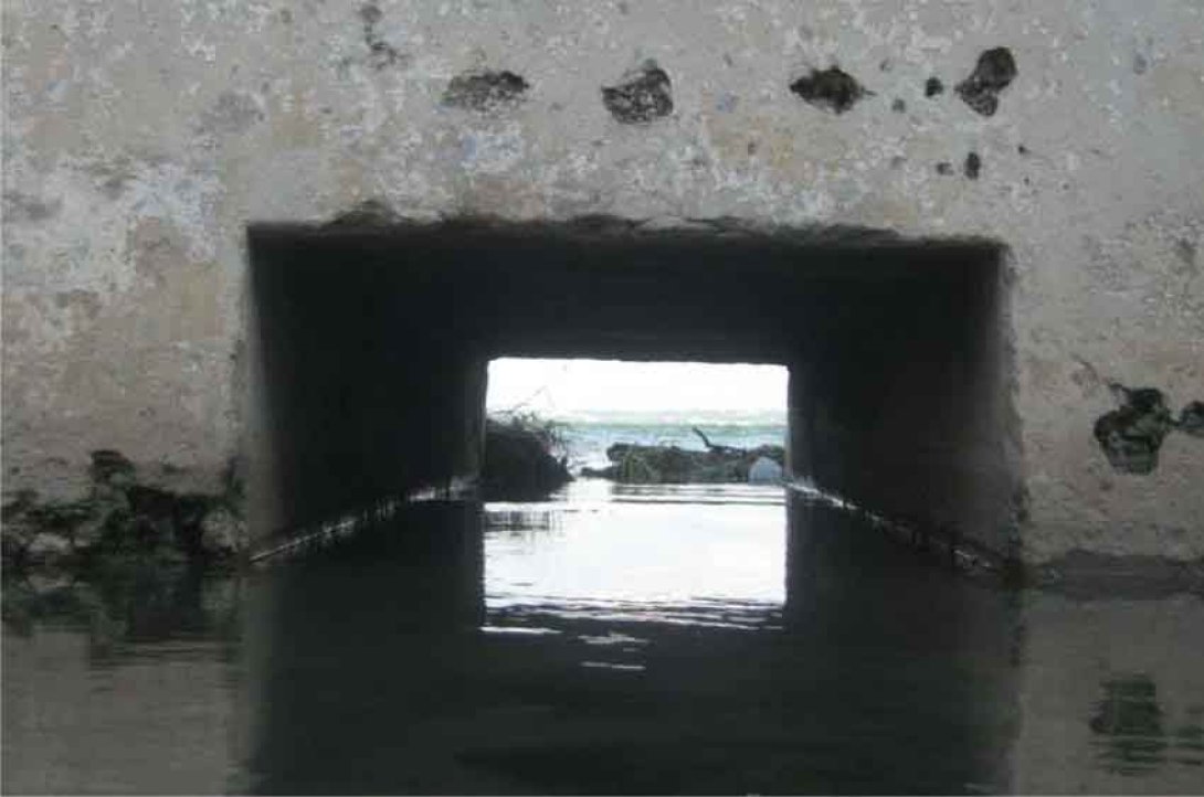 Hueco en muro frente al mar. Foto: Francis Sánchez