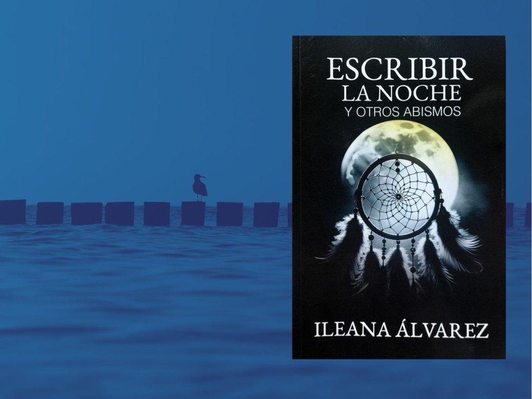 Portada del libro de Ileana Álvarez titulado Escribir la noche