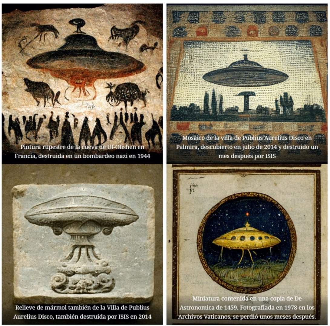 Imágenes de OVNIS creadas por Gabrielle Campagnano con Inteligencia artificial.