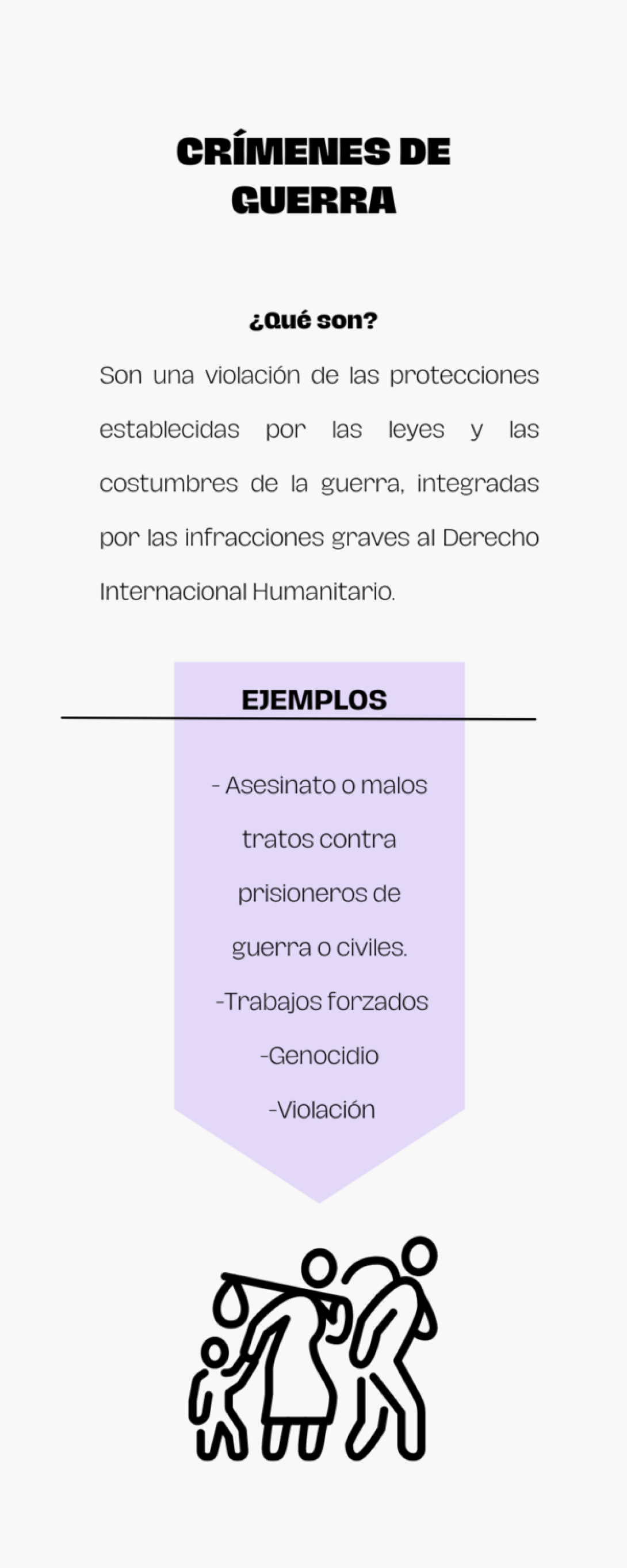 Infografía ¿Qué es un crimen de guerra?