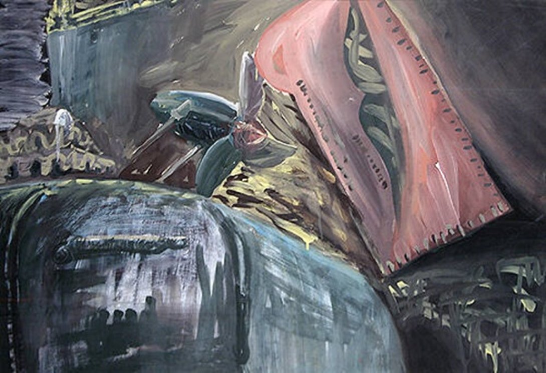 "Interiores cubanos III" (1991) de Adriano Buergo.