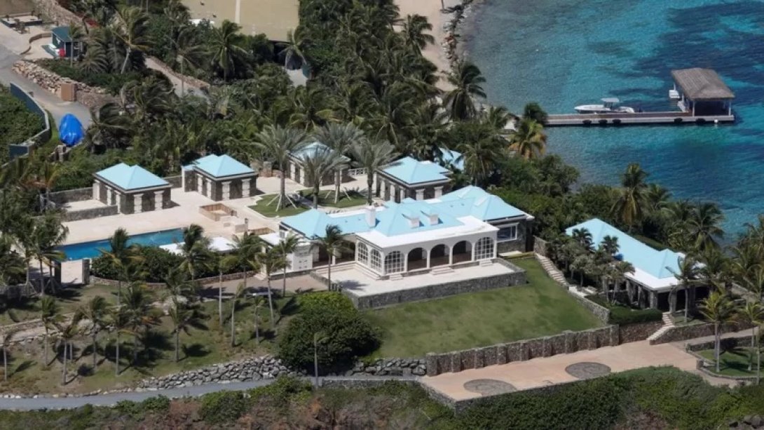 Propiedades de Epstein en la isla de Little St. James.