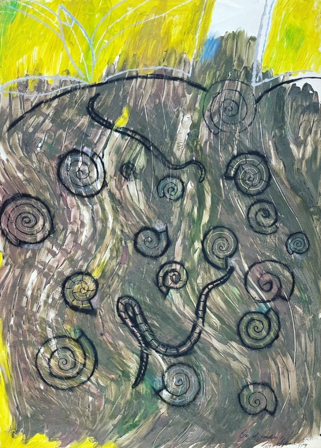 "En el jardín" (1989) de Ricardo Rodríguez Brey.