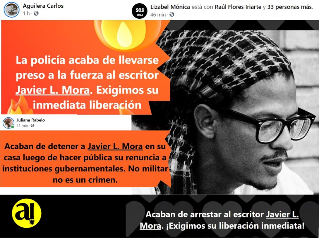 Escritor Javier L. Mora detenido por renunciar a la UNEAC