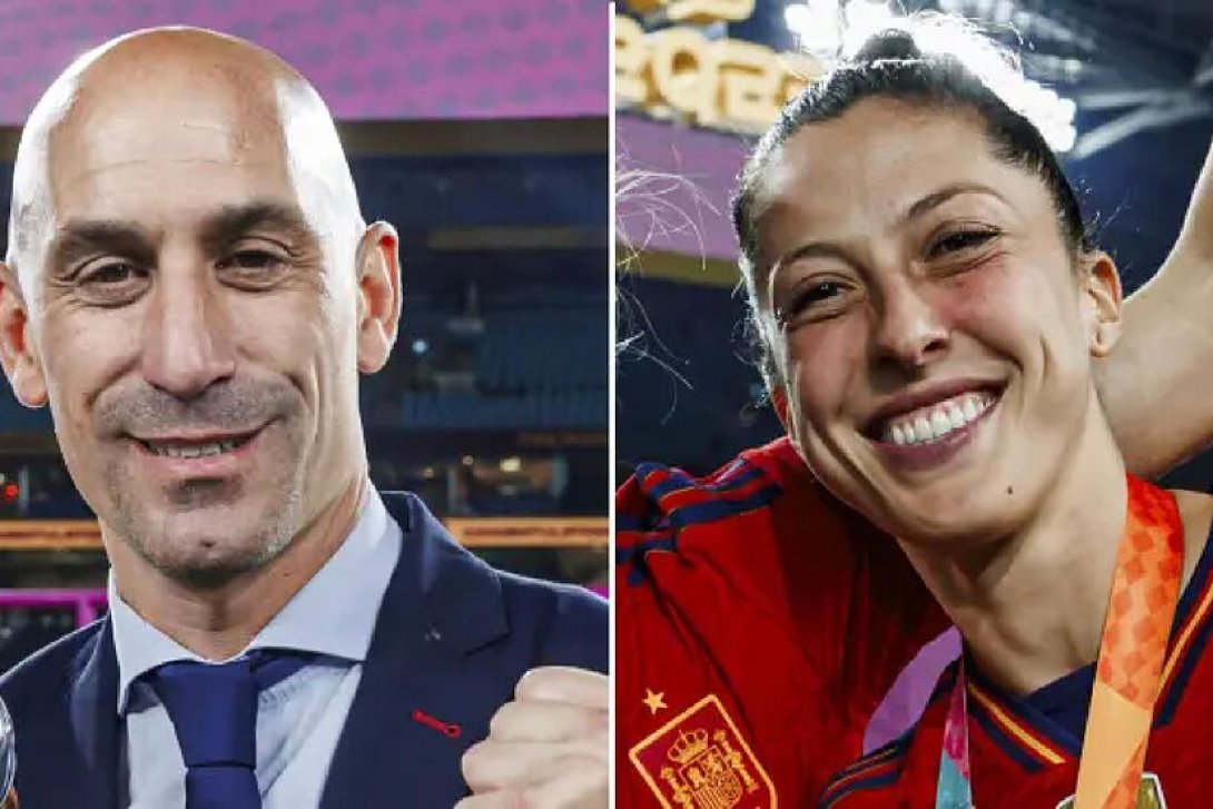 Luis Rubiales (izquierda) y Jennifer Hermoso (derecha). | Imagen: MARCA.