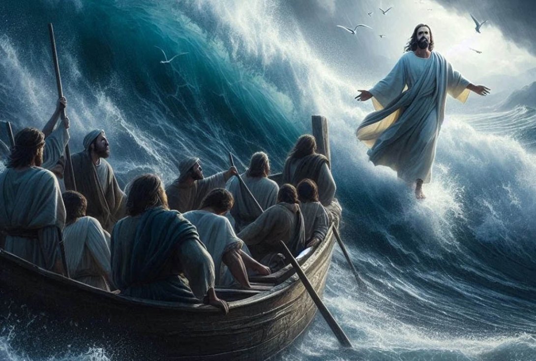 Jesús caminando sobre el mar
