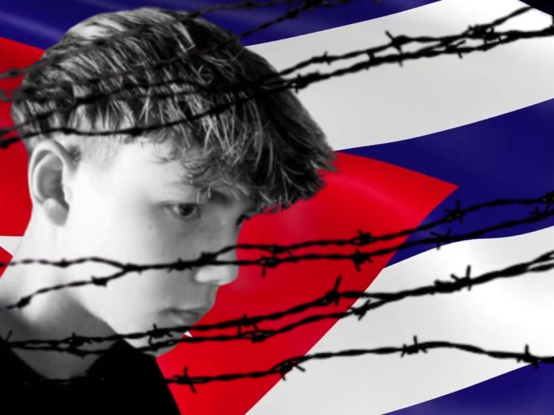 Jonathan Muir, adolescente encarcelado por protestar en Morón, Ciego de Ávila, el 13 de marzo de 2026.