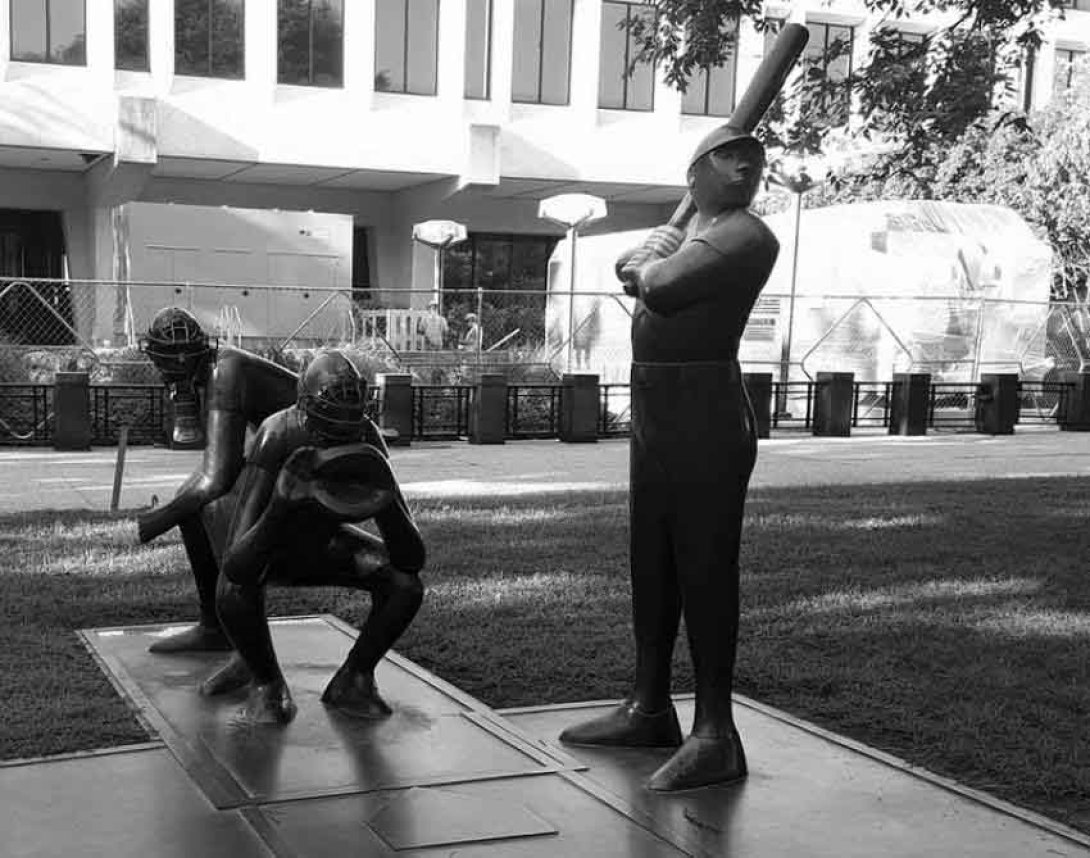 Estatuas de jugadores de béisbol. Foto: Ignacio Palomo