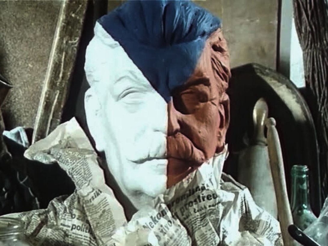 "La muerte del estalinismo en Bohemia", dirigida por Jan Švankmajer (1990), fotograma.