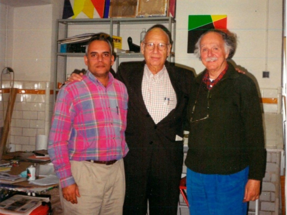 Rigoberto Carceller junto a Rafael y Waldo Díaz-Balart.