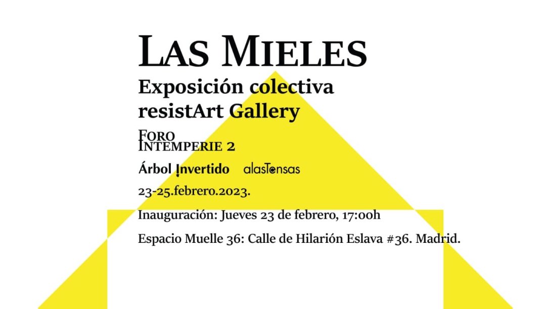 Cartel de la exposición "Las Mieles".
