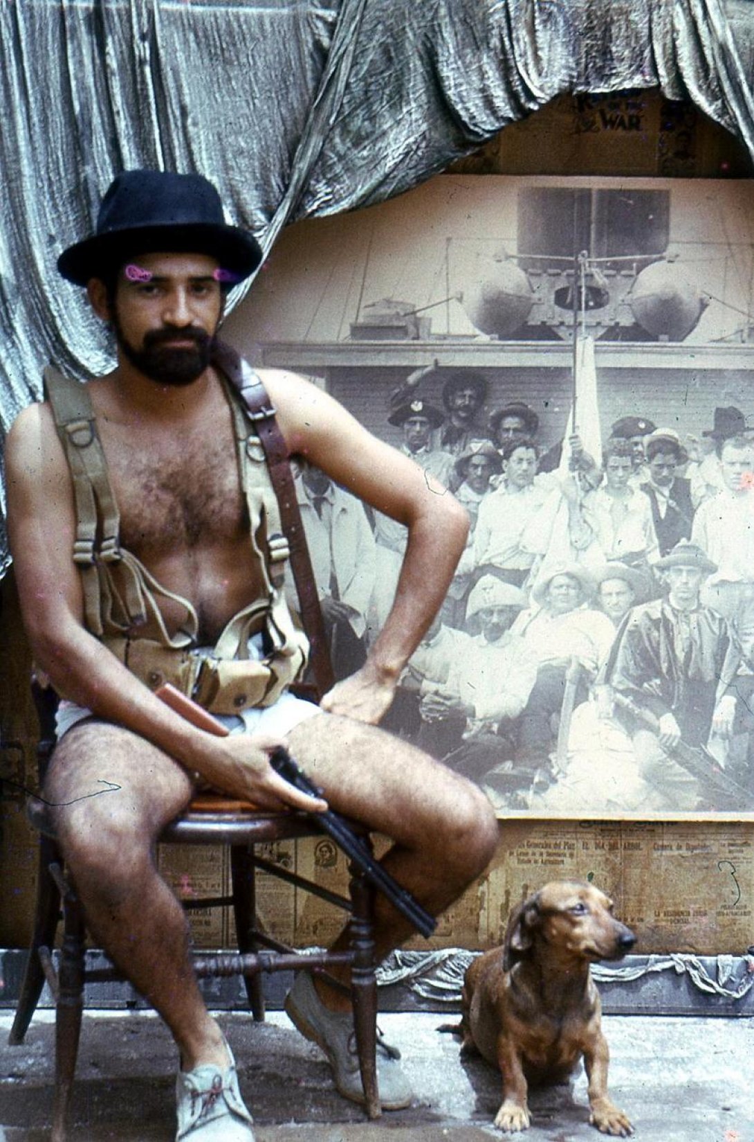 El artista cubano Leandro Soto en la década de 1980.