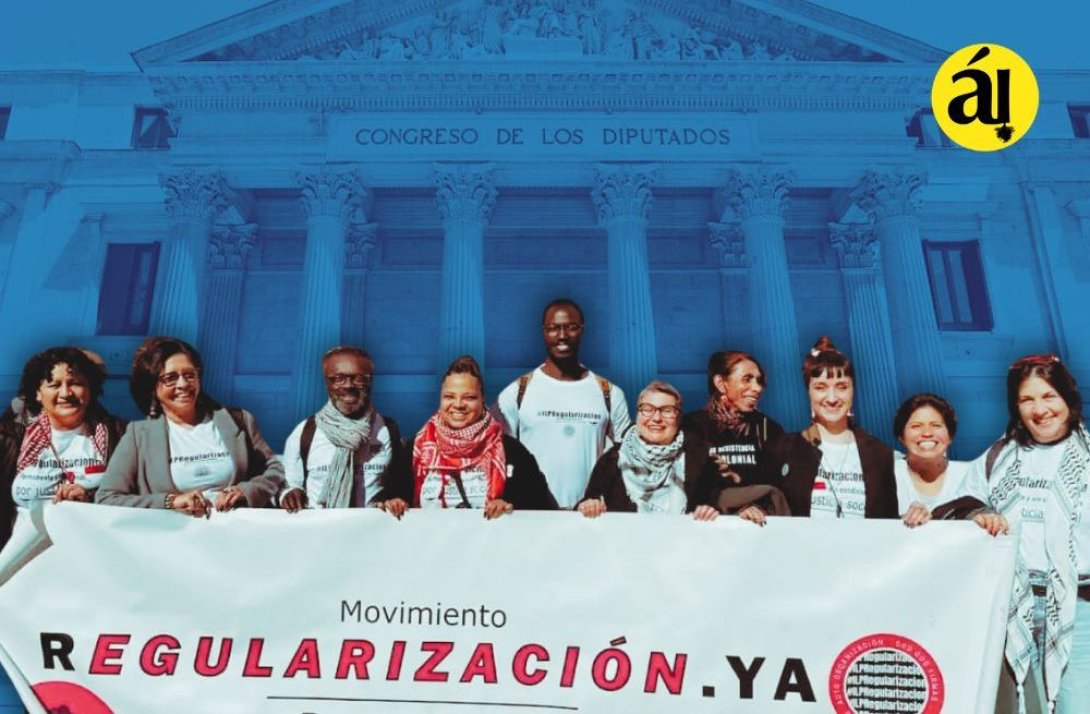 Ley de regularización de inmigrantes en España.