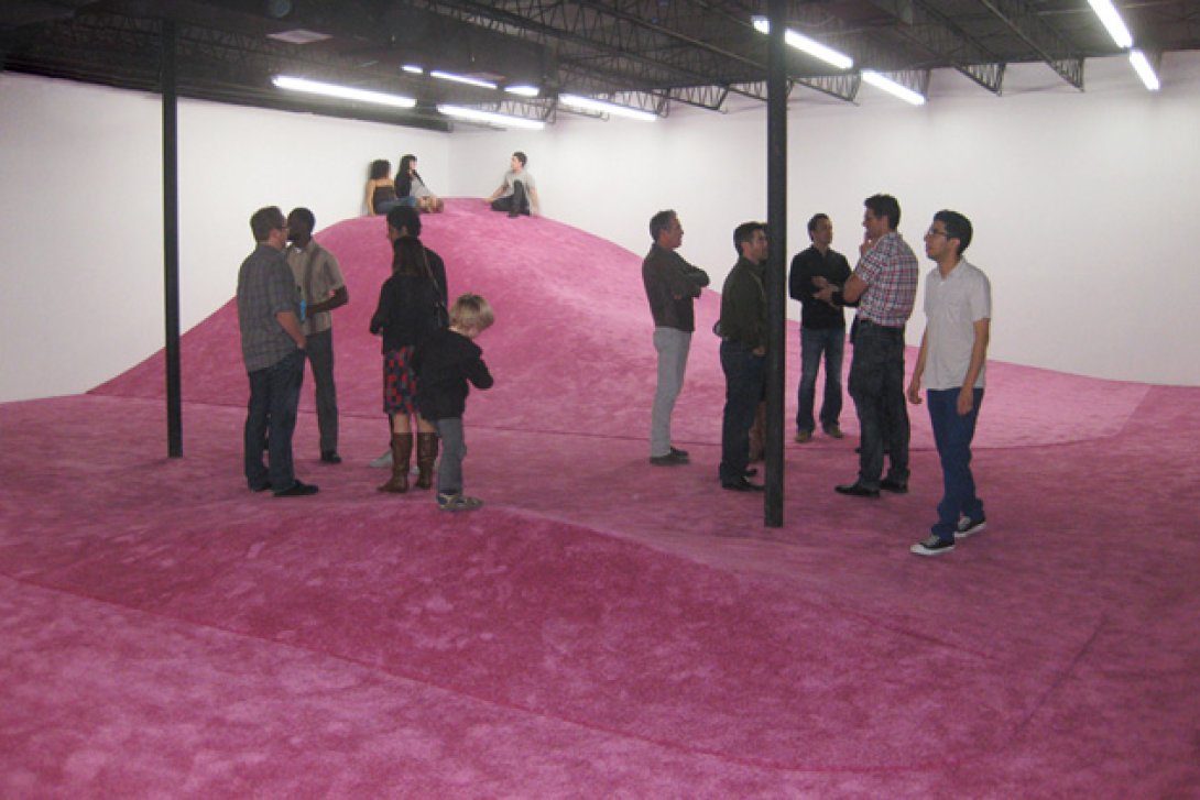 "Un suelo irregular" (2010) de Leyden Rodríguez-Casanova. Foto: Locust Projects.