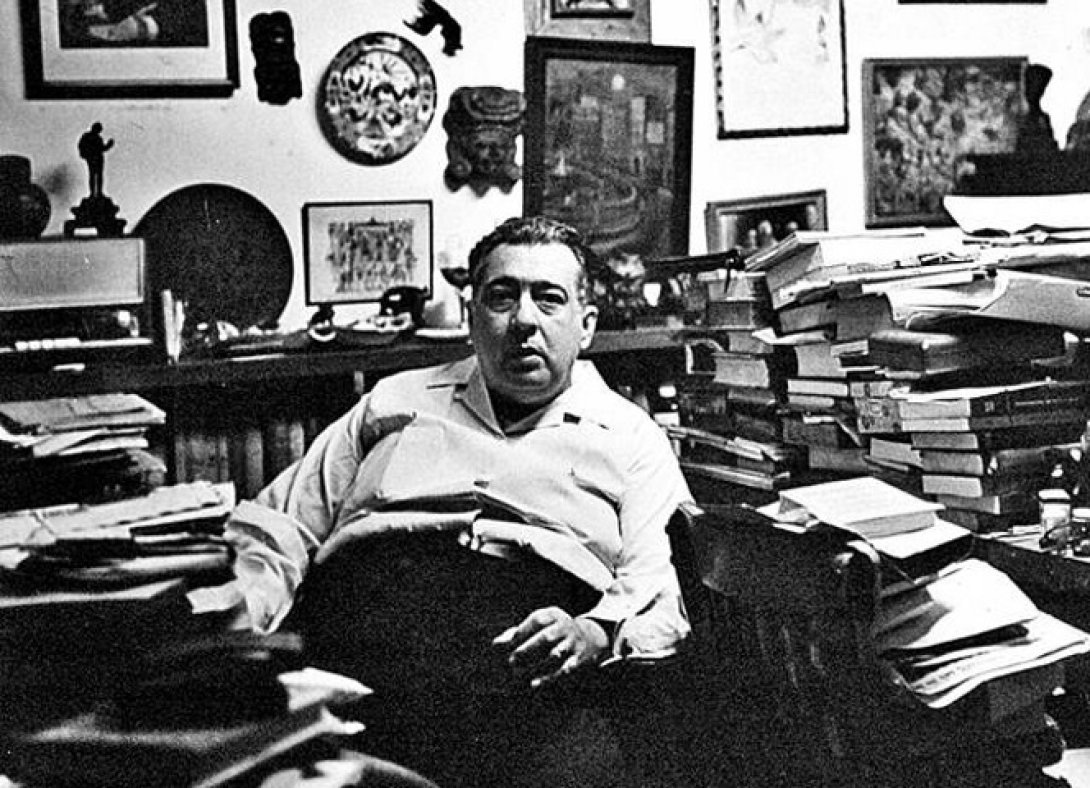 Escritor cubano José Lezama Lima (La Habana, 1910-1976).