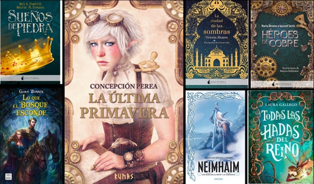 Libros de autoras españolas de fantasía y ciencia ficción.