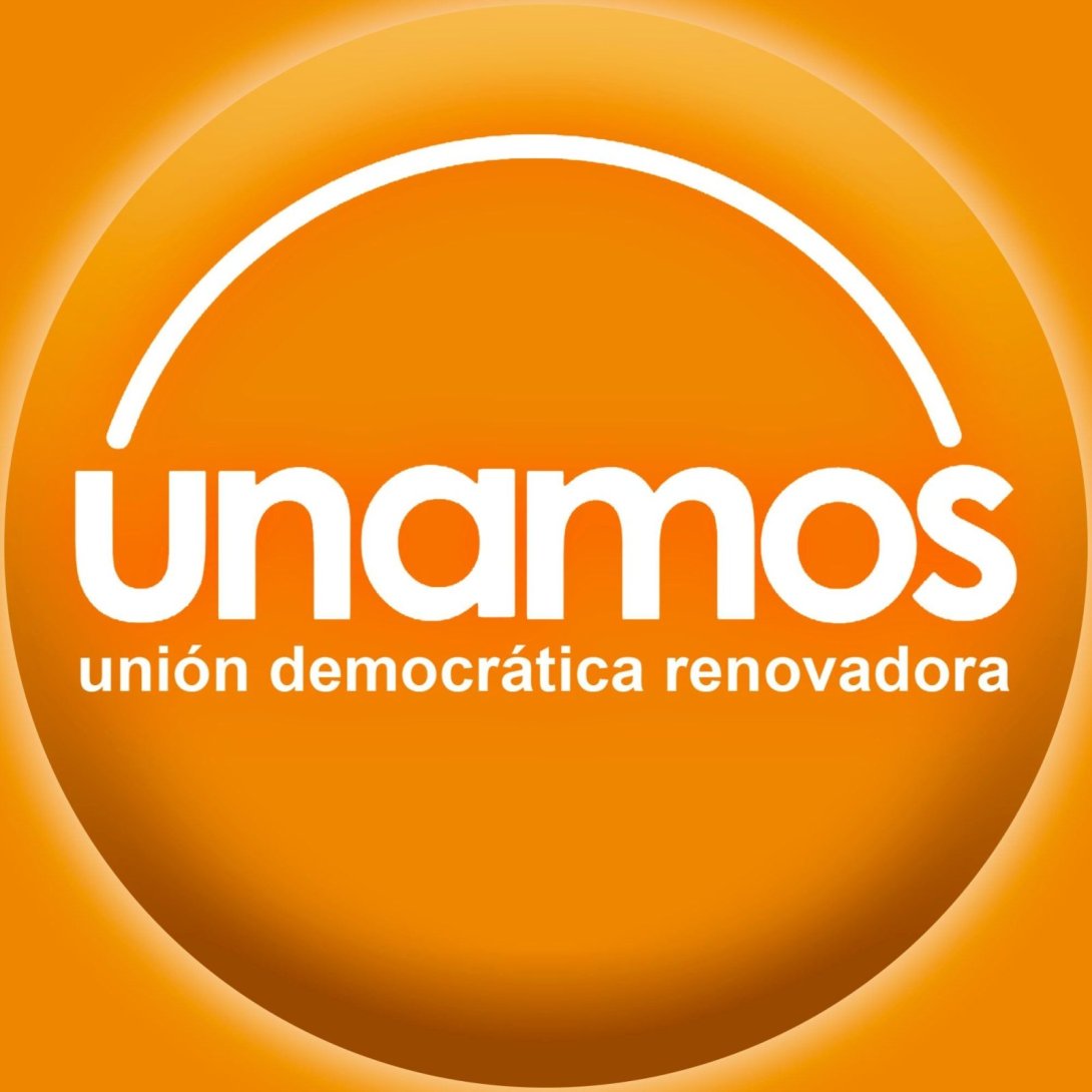Logotipo de la Unión Democrática Renovadora (UNAMOS), partido opositor nicaragüense.