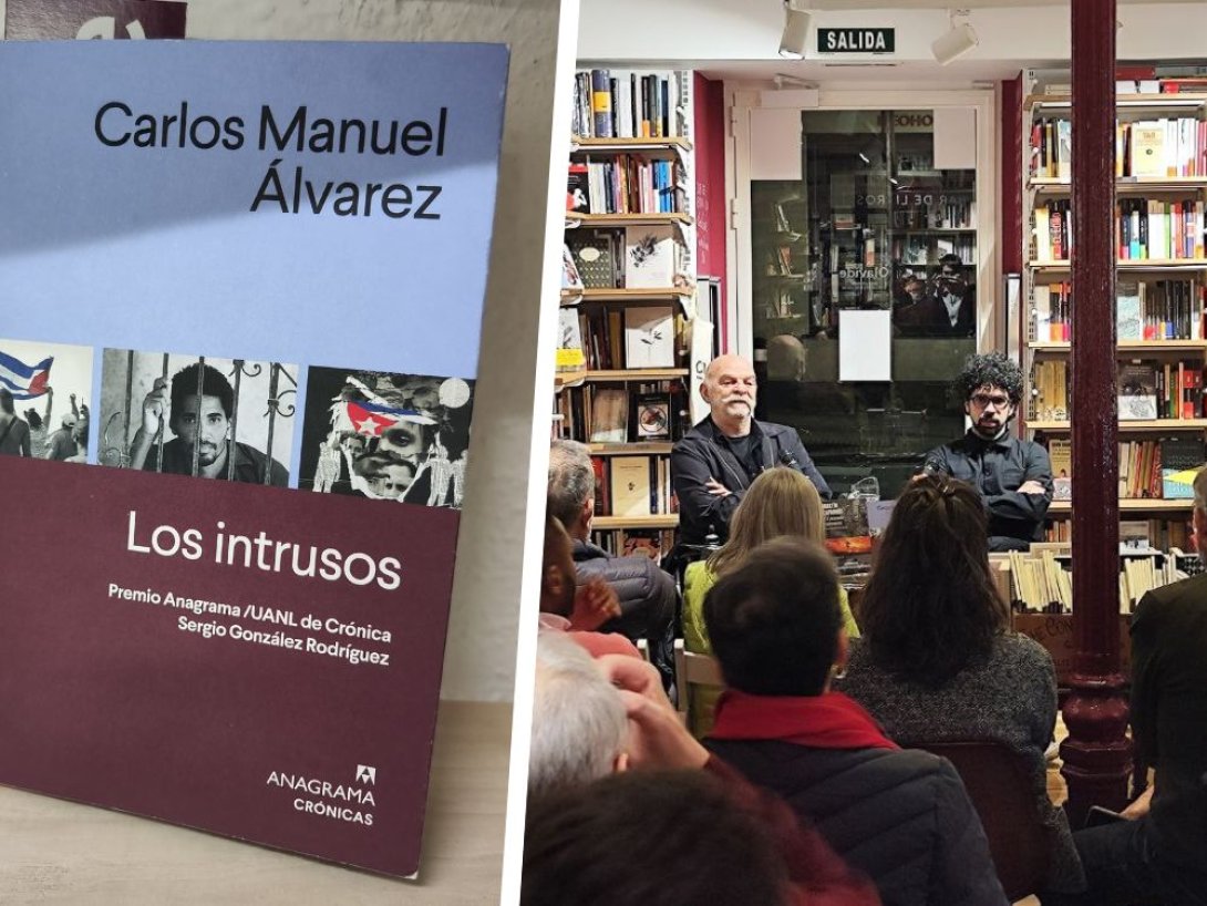 Portada de "Los caídos" y presentación del libro en Madrid