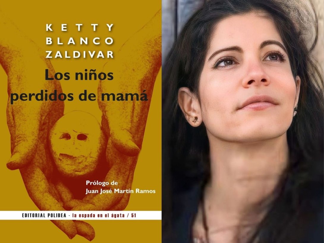 Libro "Los niños perdidos de mamá" (2025) y su autora Ketty Blanco Zaldívar.