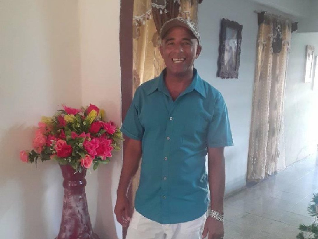 Luis Ángel Ríos Cala, cubano arrestado por quejarse públicamente de la violencia en el país.