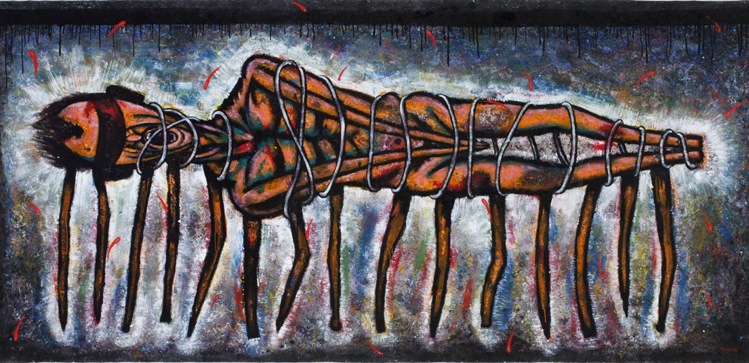 Luis Cruz Azaceta: "Víctimas de los dictadores en Latinoamérica" (1987).