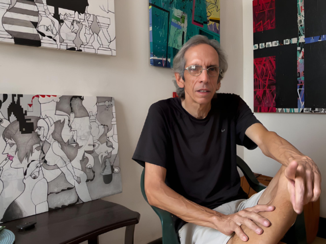 Pintor cubano Luis Trápaga