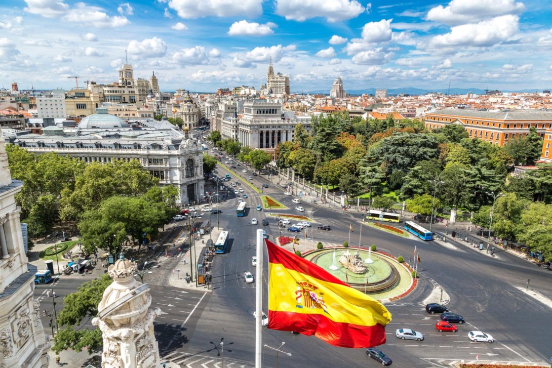 Fuente de Cibeles en Madrid.