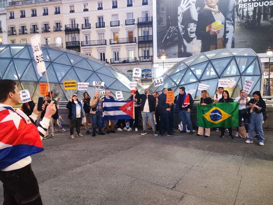 Manifestación en Madrid en apoyo al 17M.