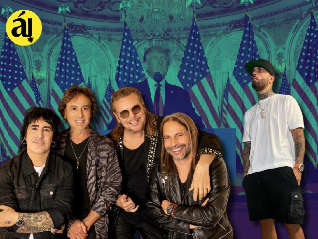Banda mexicana Maná y el cantante boricua Nicky Jam.