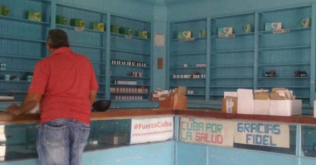 Farmacia en Cuba. Foto: Manuel Milanés/X.