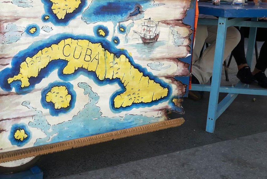 Un mapa de Cuba