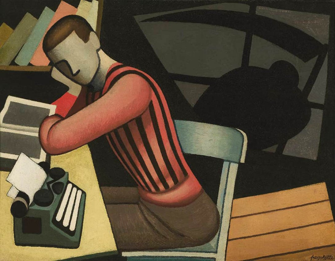 Marcelo Pogolotti: "El intelectual" (1937).