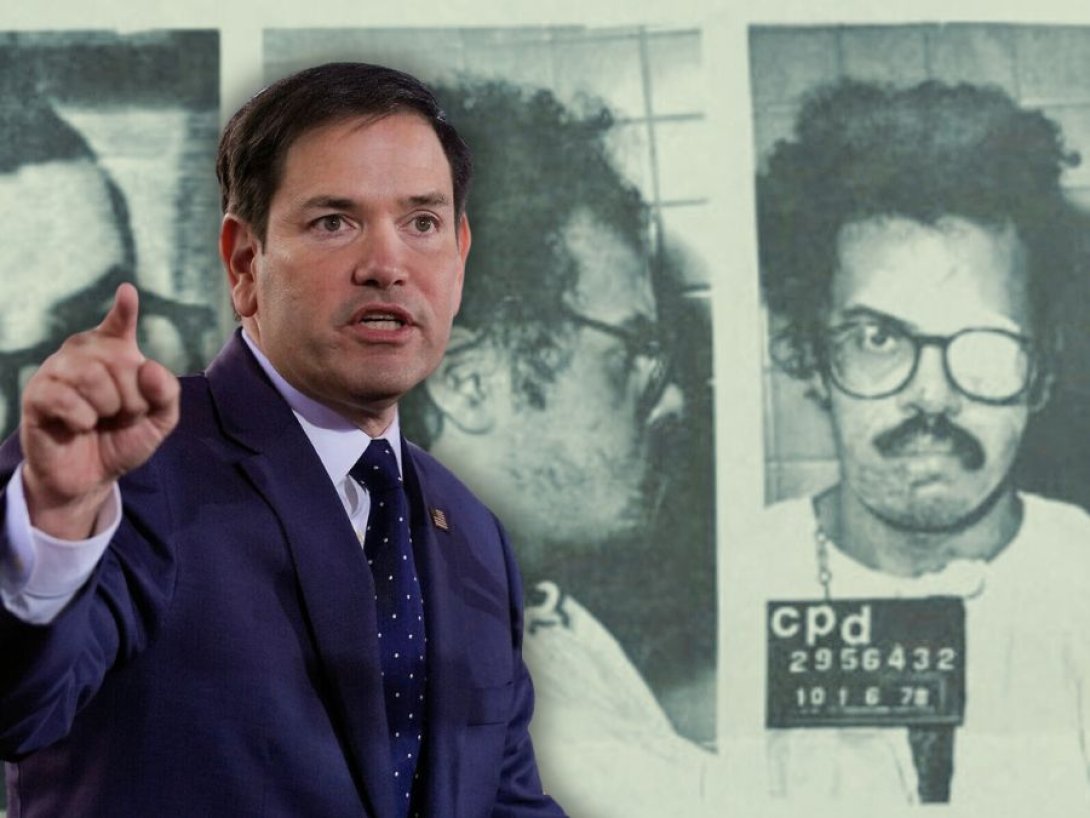 Marco Rubio y la ficha policial del terrorista William Morales.