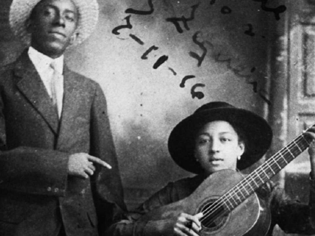 Los trovadores cubanos María Teresa Vera y Rafael Zequeira (1916).