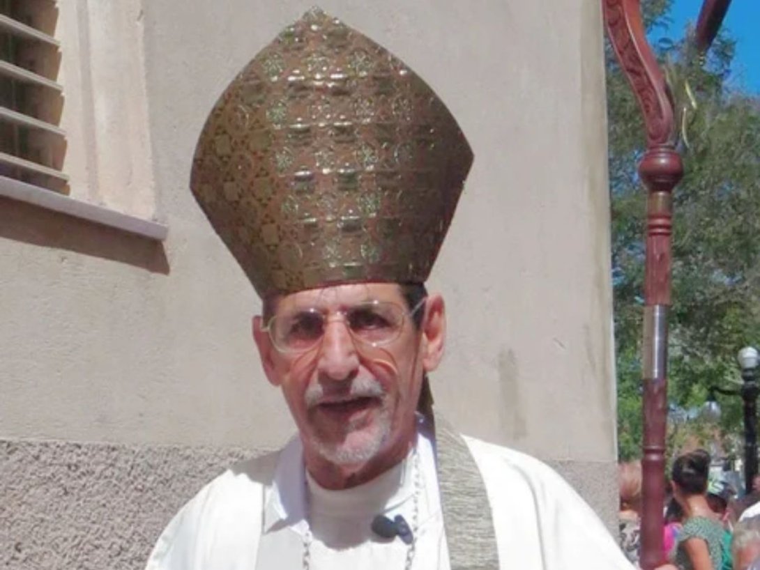 Monseñor Mario Mestril (1940-2026), obispo emérito de Ciego de Ávila.