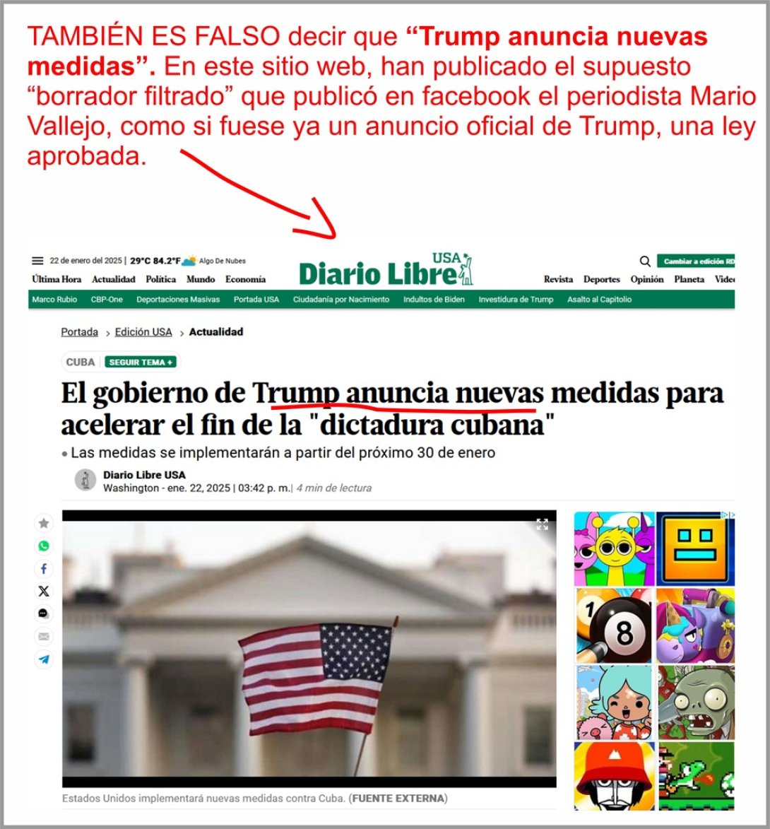 Sobre el borrador de trump filtrado por Mario Vallejo. Dicen que es real en Diario libre