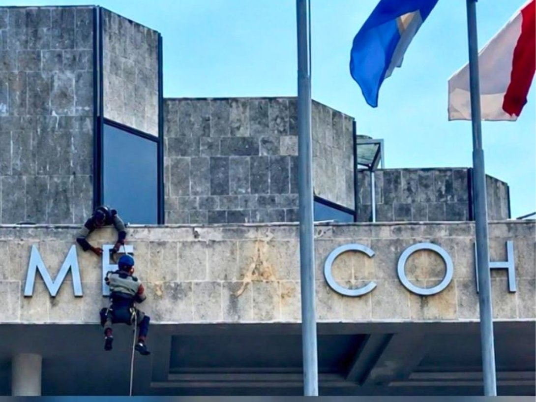Retiran el logo de Meliá del hotel Cohiba en La Habana (28 de julio de 2026).