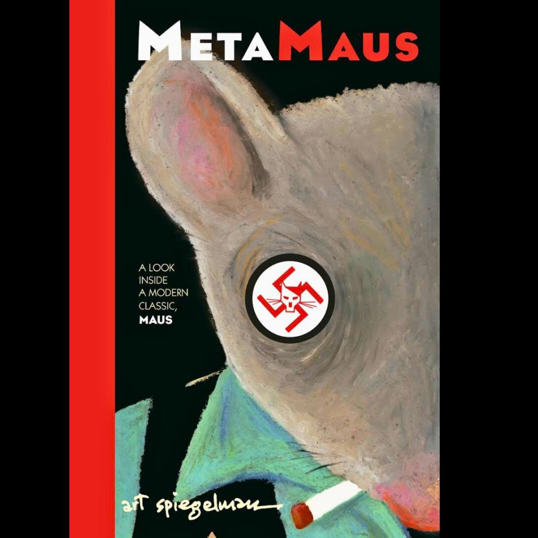 Cubierta de libro "MetaMaus. Viaje al interior de un clásico moderno" del historietista estadounidense Art Spiegelman.